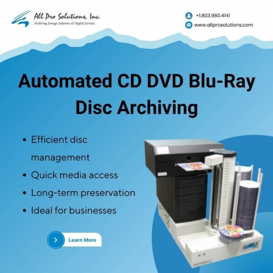 Data Storage with Automated Disc Archiving